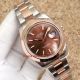 Copy Rolex Datejust II Oyster 41MM 2-Tone Rose Gold Brown Dial Watch (2)_th.jpg